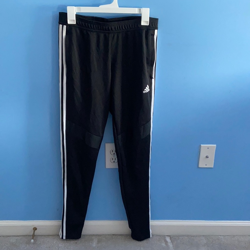Black adidas joggers
